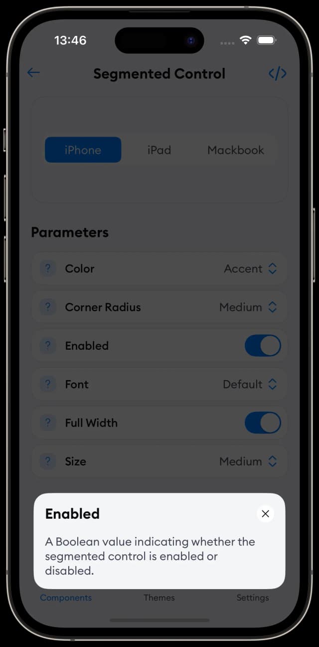 Component's documentation