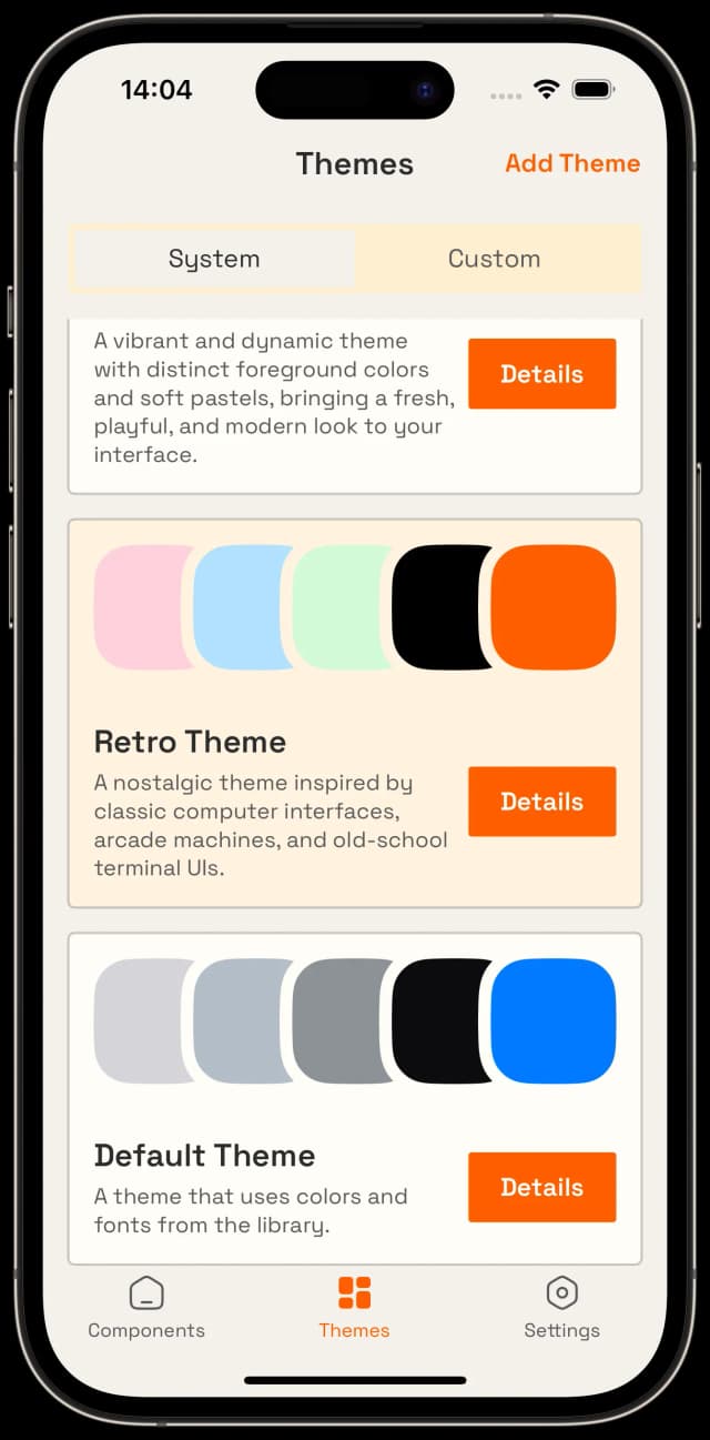 List of themes