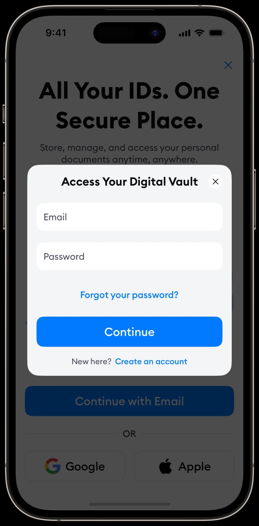 Authentication Variant 3 Screen 2